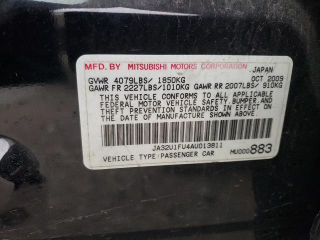 2010 MITSUBISHI LANCER DE JA32U1FU4AU013811