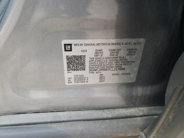 2020 CHEVROLET TRAX PREMI 3GNCJRSB7LL217069