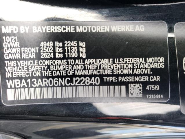 2022 BMW M440XI WBA13AR06NCJ22840
