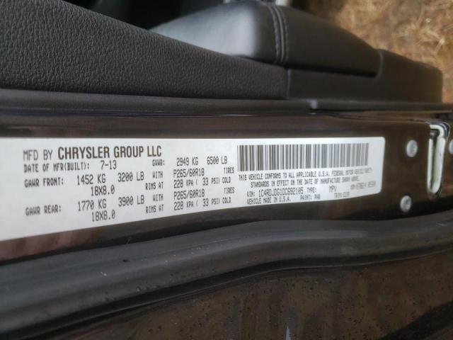 2013 DODGE DURANGO CR 1C4RDJDG1DC692105