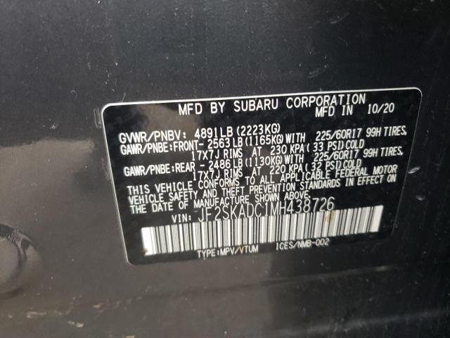 2021 SUBARU FORESTER JF2SKADC1MH438726