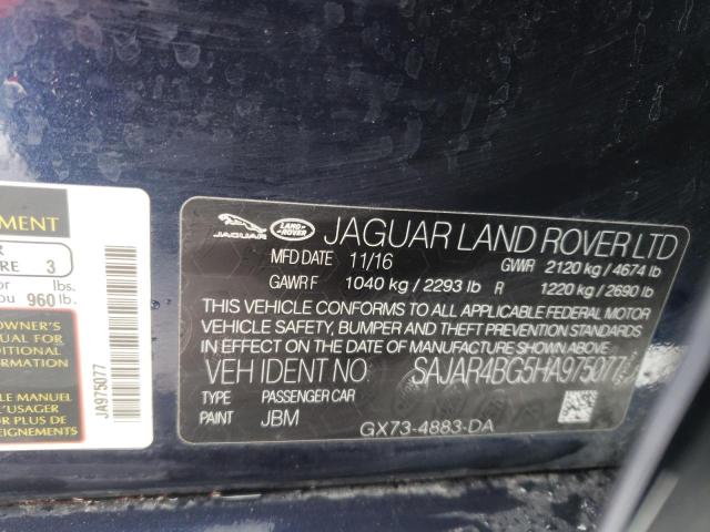 2017 JAGUAR XE - SAJAR4BG5HA975077