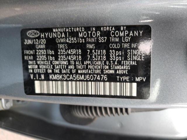2021 HYUNDAI KONA LIMIT KM8K3CA56MU607476