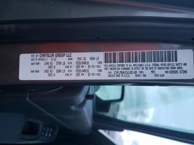 2012 JEEP LIBERTY SP 1C4PJMAK4CW165148