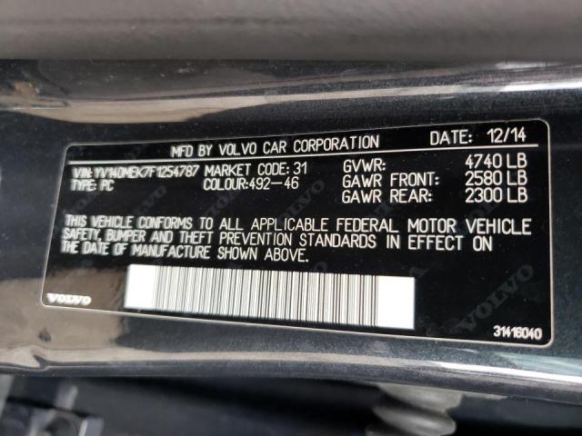 2015 VOLVO V60 PREMIE YV140MEK7F1254787