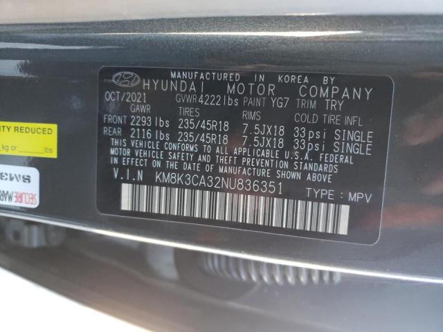 2022 HYUNDAI KONA N LIN KM8K3CA32NU836351