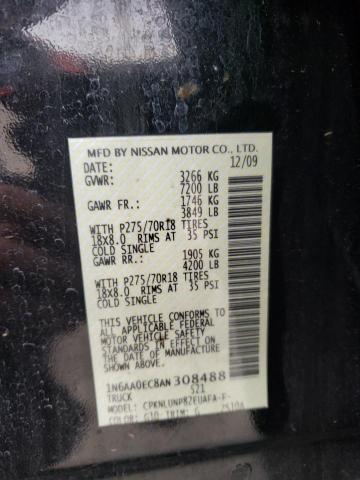 2010 NISSAN TITAN XE 1N6AA0EC8AN308488