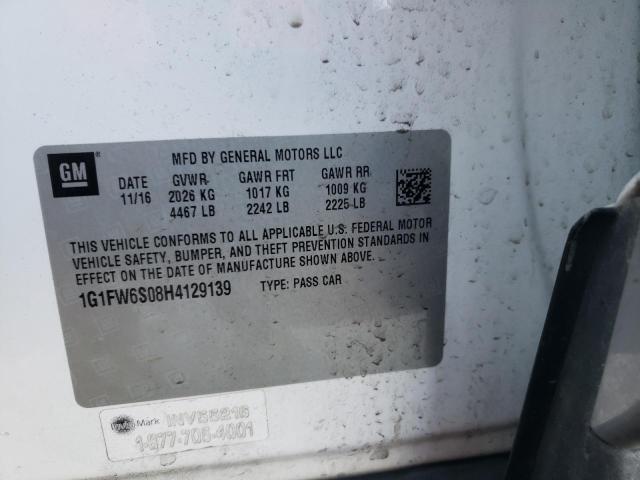 2017 CHEVROLET BOLT EV LT 1G1FW6S08H4129139