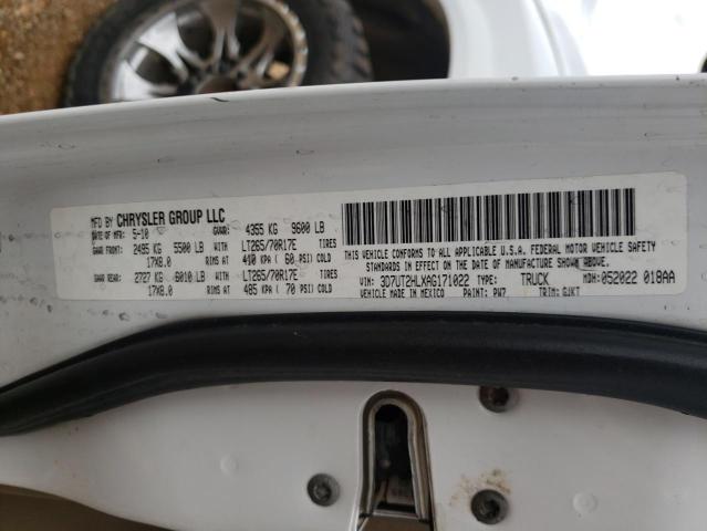 2010 DODGE RAM 2500 3D7UT2HLXAG171022