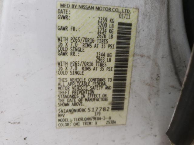 2011 NISSAN XTERRA OFF 5N1AN0NU0BC517782