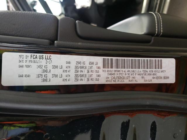 2017 JEEP GR CH LIM 1C4RJFBG9HC811677