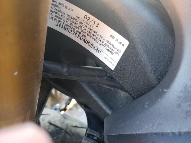 2013 YAMAHA FZ8 N JYARN27EXDA003540