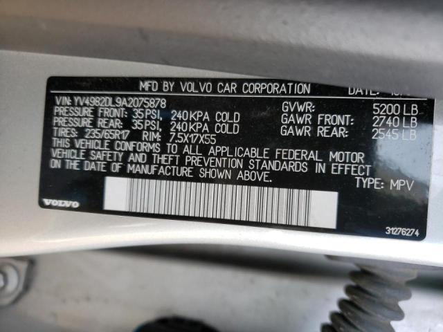 2010 VOLVO XC60 3.2 YV4982DL9A2075878