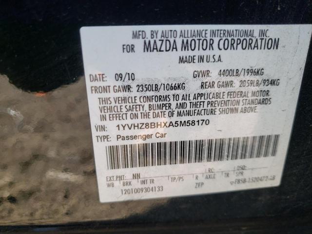 1YVHZ8BHXA5M58170 Mazda 6 I 2010. Фото: 9