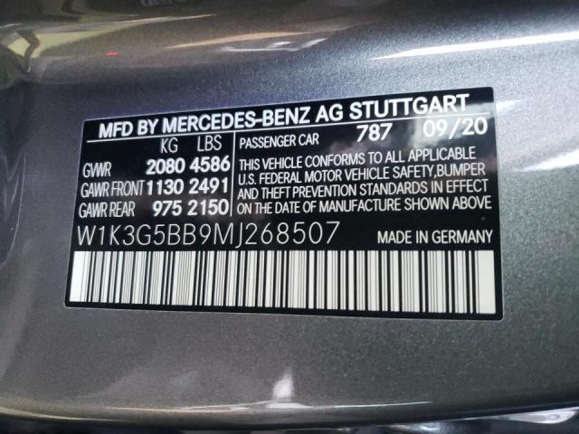 2021 MERCEDES-BENZ A 35 AMG W1K3G5BB9MJ268507