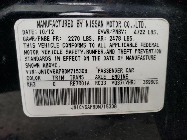 2013 INFINITI G37 BASE JN1CV6AP9DM715308