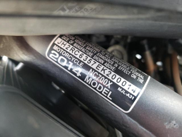 2014 HONDA NC700X JH2RC6357EK200014