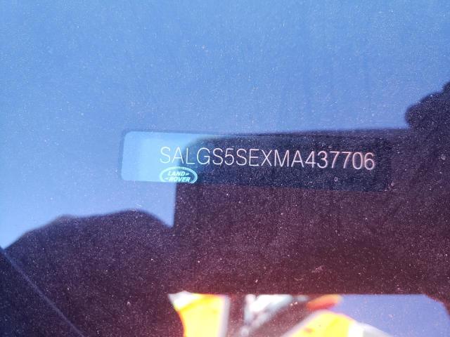 2021 LAND ROVER RANGE ROVE - SALGS5SEXMA437706