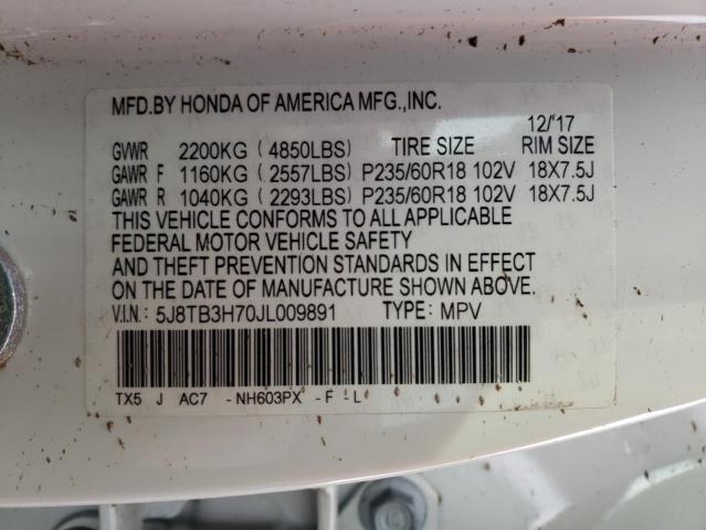 2018 ACURA RDX ADVANC 5J8TB3H70JL009891