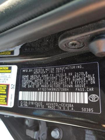 2022 TOYOTA CAMRY NIGH 4T1G31AK8NU570884