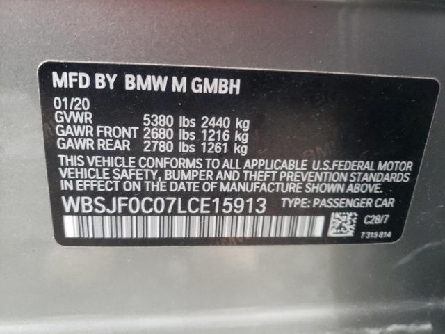 2020 BMW M5 BASE WBSJF0C07LCE15913