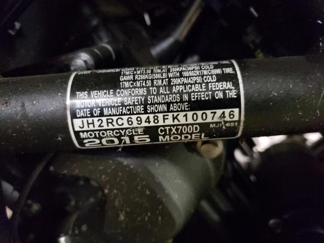 2015 HONDA CTX700 D JH2RC6948FK100746