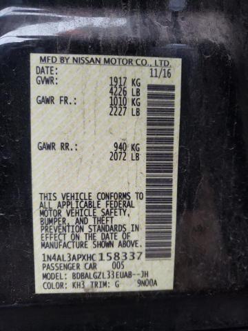 2017 NISSAN ALTIMA 2.5 - 1N4AL3APXHC158337