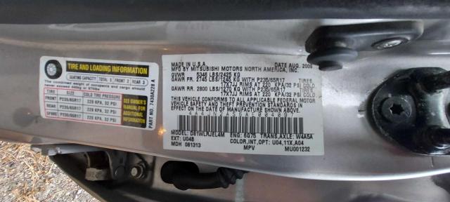 2010 MITSUBISHI ENDEAVOR L 4A4JN2AS6AE004097