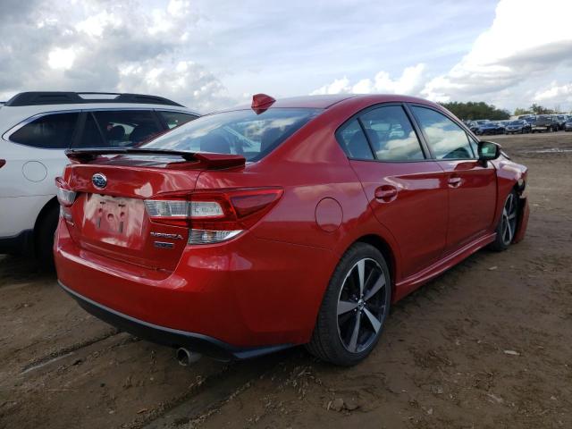 VIN: 4S3GKAL64H3614476 Auction: COPART Lot: 62343182 Location: FL - JACKSONVILLE NORTH 4S3GKAL64H3614476 SUBARU IMPREZA 2017 RED Photo 4