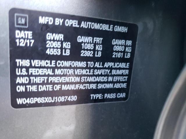 2018 BUICK REGAL ESSE W04GP6SX0J1087430