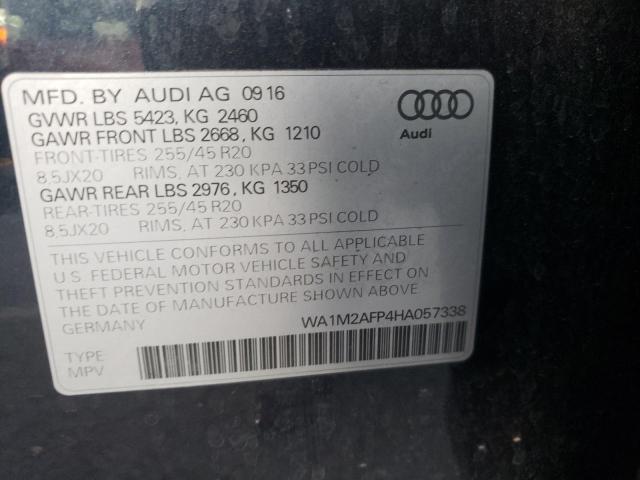 VIN WA1M2AFP4HA057338 2017 Audi Q5, Premium Plus no.10