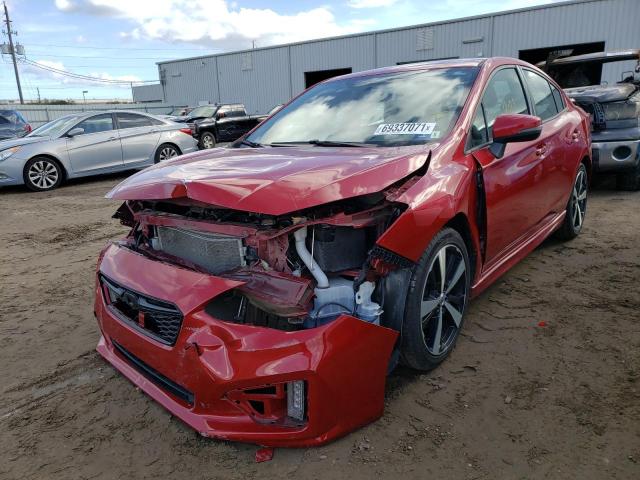 VIN: 4S3GKAL64H3614476 Auction: COPART Lot: 62343182 Location: FL - JACKSONVILLE NORTH 4S3GKAL64H3614476 SUBARU IMPREZA 2017 RED Photo 2