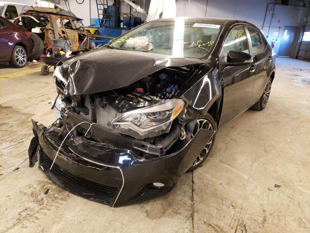 VIN: 2T1BURHE1GC686762 Auction: COPART Lot: 69585831 Location: IL - WHEELING 2T1BURHE1GC686762 TOYOTA COROLLA 2016 BLACK Photo 2
