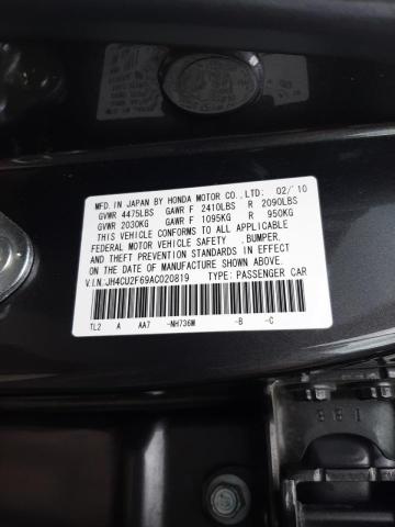 2010 ACURA TSX JH4CU2F69AC020819