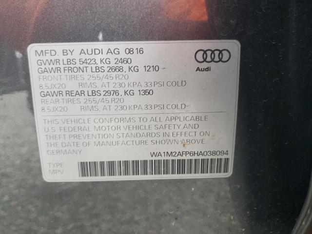 VIN WA1M2AFP6HA038094 2017 Audi Q5, Premium Plus no.10