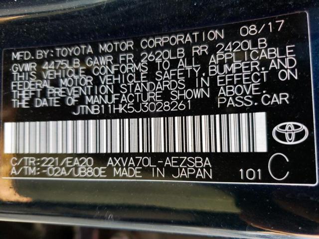 2018 TOYOTA CAMRY L - JTNB11HK5J3028261
