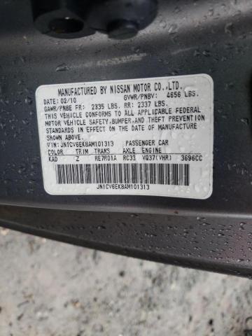 2010 INFINITI G37 BASE JN1CV6EK8AM101313