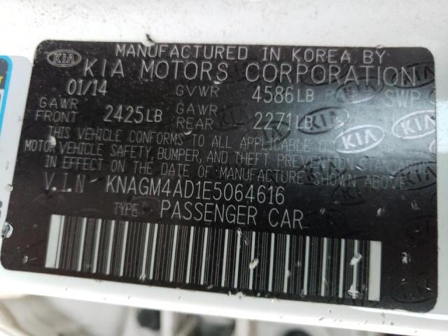 2014 KIA OPTIMA HYB - KNAGM4AD1E5064616