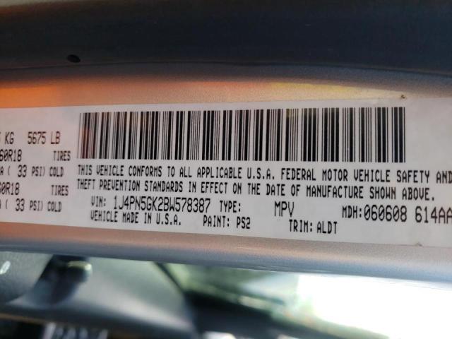 2011 JEEP LIBERTY LI 1J4PN5GK2BW578387