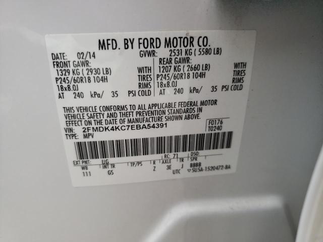 2014 FORD EDGE LIMIT 2FMDK4KC7EBA54391