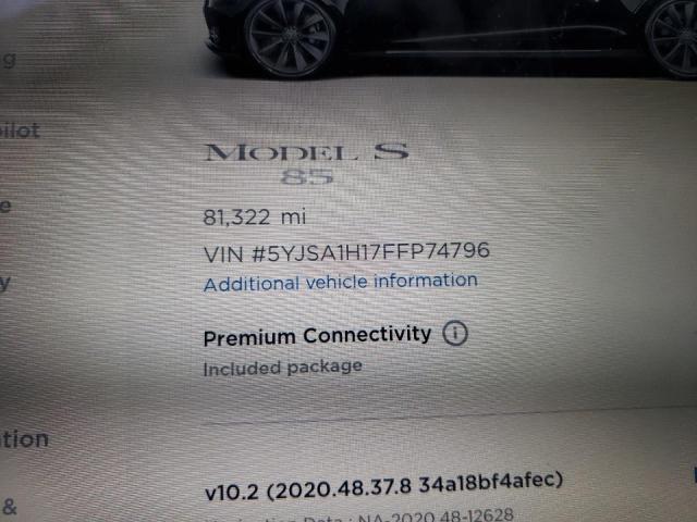 2015 TESLA MODEL S 85 5YJSA1H17FFP74796