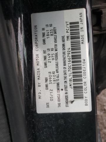 2012 MAZDA 3 I JM1BL1L70C1667924