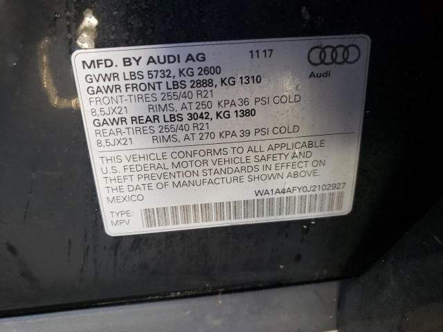 2018 AUDI SQ5 PREMIU WA1A4AFY0J2102927