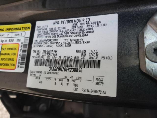 Ford Fusion (North America) 2015 -auction- 9