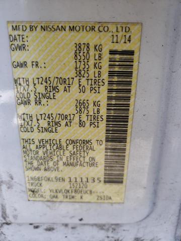 2014 NISSAN NV 1500 1N6BF0KL9EN111135