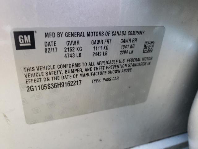 2017 CHEVROLET IMPALA LT - 2G1105S36H9162217