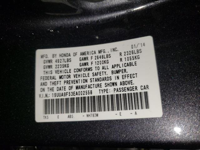 2014 ACURA TL TECH 19UUA9F53EA002558