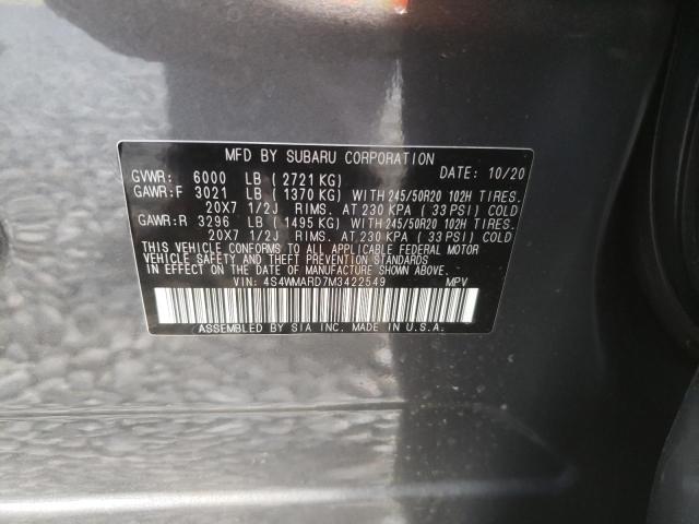 2021 SUBARU ASCENT TOU 4S4WMARD7M3422549