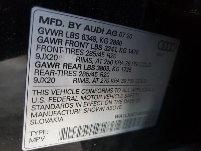 VIN WA1LXAF74MD000109 2021 Audi Q7, Premium Plus no.10