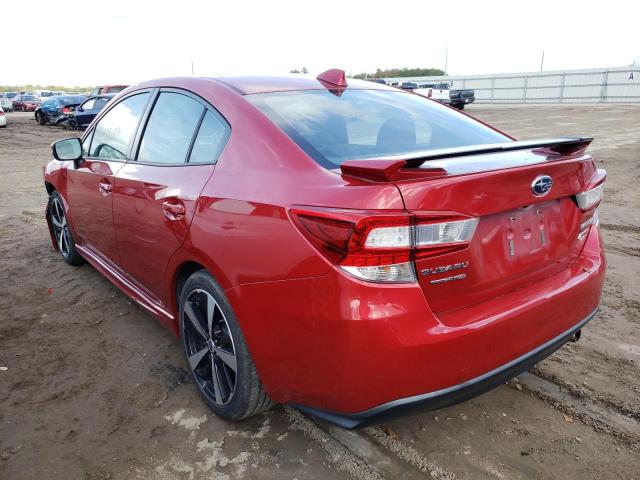 VIN: 4S3GKAL64H3614476 Auction: COPART Lot: 62343182 Location: FL - JACKSONVILLE NORTH 4S3GKAL64H3614476 SUBARU IMPREZA 2017 RED Photo 3